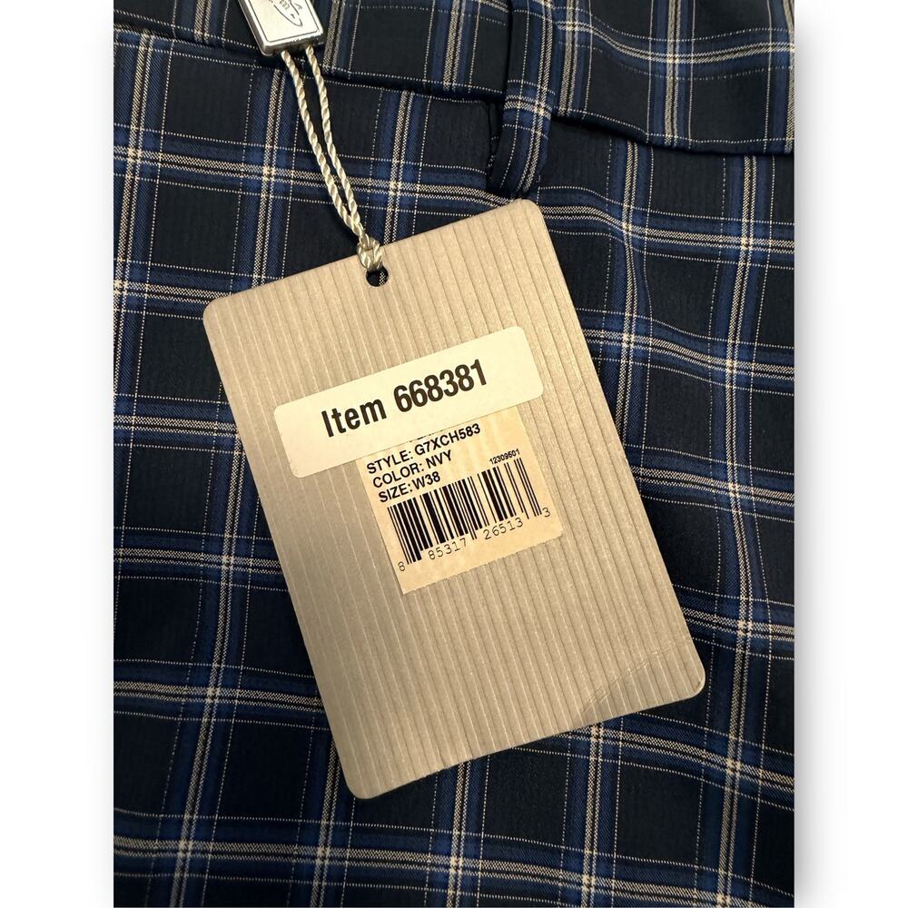 NWT Greg Norman Signature Series Plaid Golf Shorts - 38 Waist - Picture 6 of 9